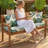 Versatile Patio Cushion Set With Weatherproof Fabric - Includes Bench Cushion & 2 Pillow Covers For Garden And Porch Furniture-746785756-746785746
