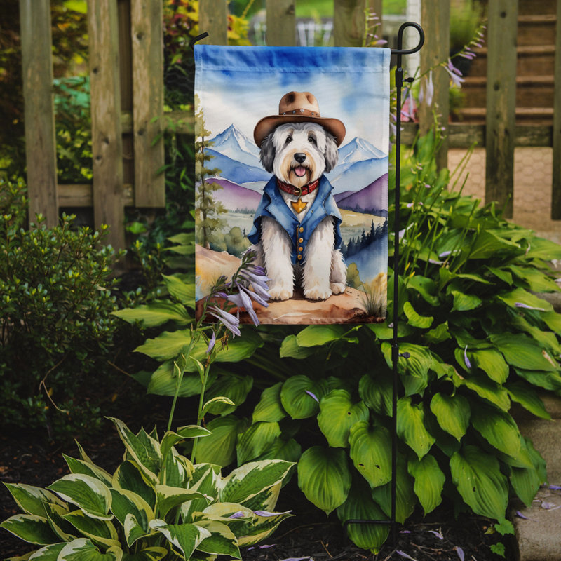 Drapeau Cowboy Welcome Garden, Berger anglais