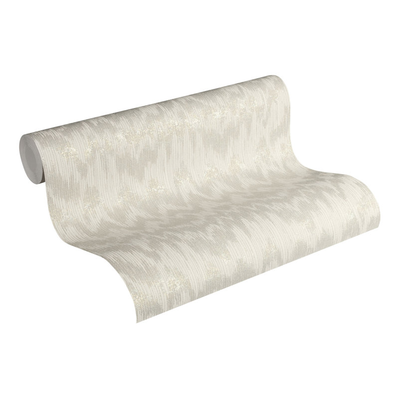 Thundelarra 10.05m x 53cm Textured Roll, Grey/Silver