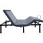 Base de lit réglable grand, gris et noir - Snore, télécommande sans fil avec commandes rétroéclairées, base de grand lit 3 en 1, zéro gravité,