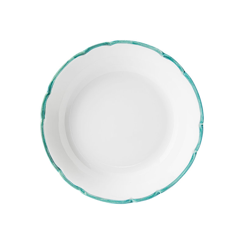 Reminiscence Porcelain Limoges Appetizer Plate, White/Green