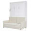 Lit escamotable double pleine grandeur avec coussin