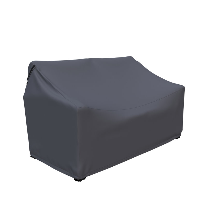 Siemie 50'' Wide All-Weather PE Rattan Outdoor Loveseat Cover
