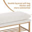 Banc de rangement à couvercle rabattable rembourré Avera-1557719393