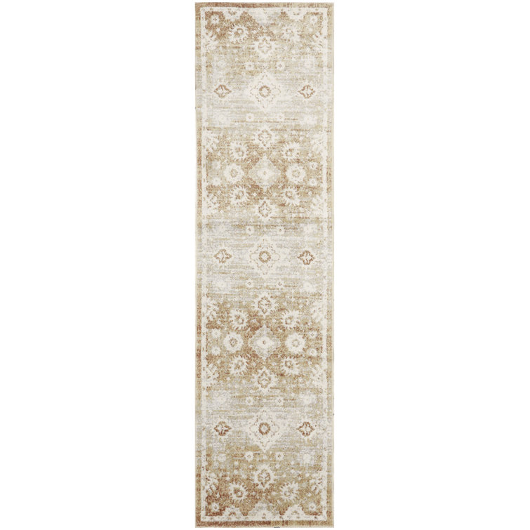 Bungalow Rose Bromelaid Machine Washable Copper Vintage Indoor Rug