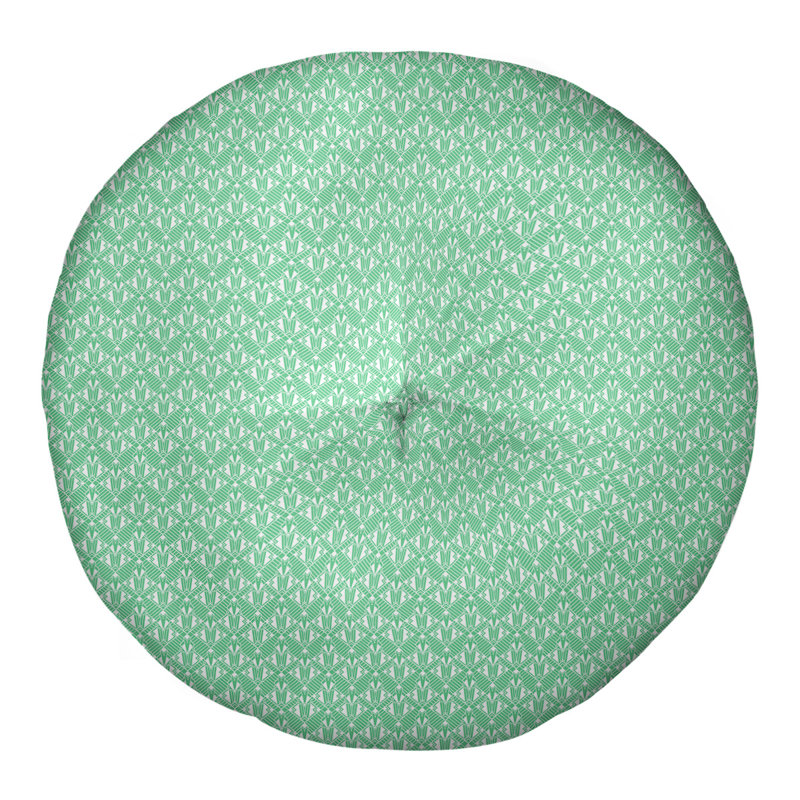 Coussin de sol Katelyn Elizabeth, 26 po x 26 po, Vert