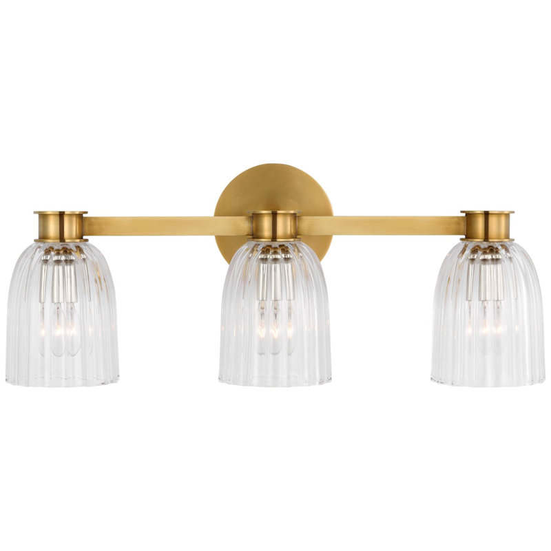 Asalea 3 - Light Vanity Light, Antique Burnished Brass