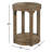 OVAL END TABLE-1821066389
