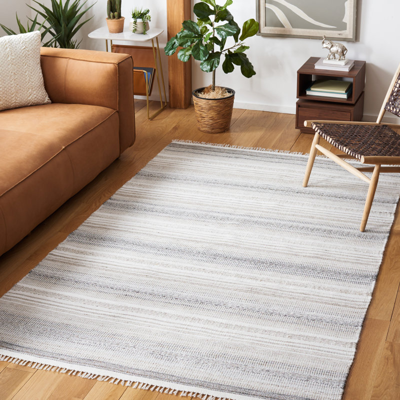 Kilim Hand Woven Performance Chevron Rug, Rectangle 5' x 8'