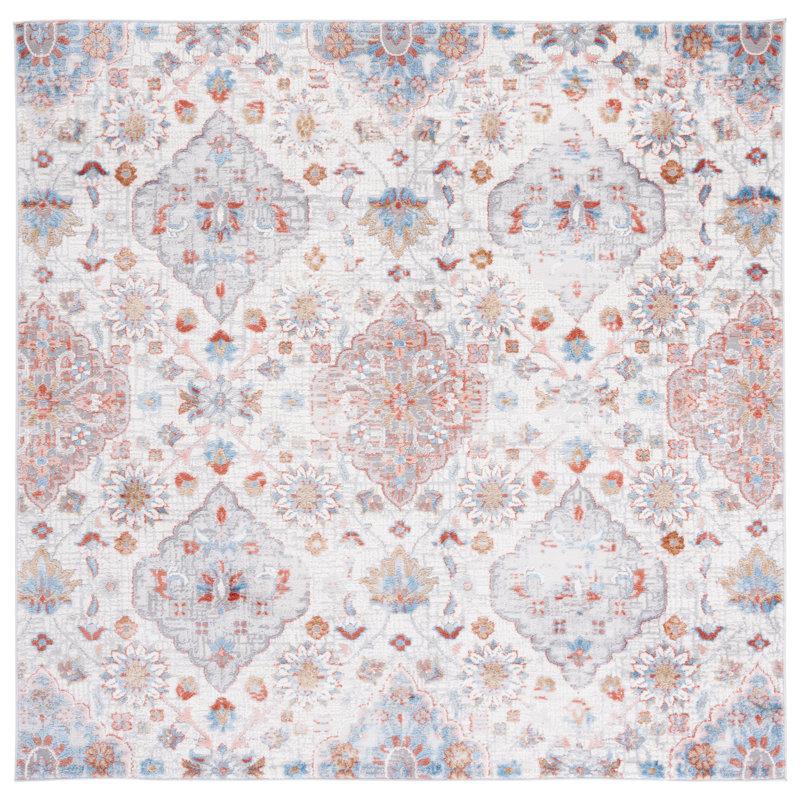 Montrose 100 Performance Floral Rug, Square 6'7"