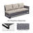 Brenon 9 - Person Outdoor Seating Group with Fire Pit with Cushions-1991303177