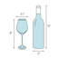 Modo 13.5 oz. Crystal White Wine Glass