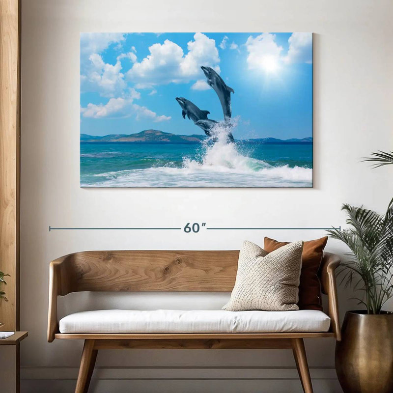 Brampt Dolphin Paradise, 32" H x 48" W