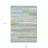 HomeRoots 9' X 12' Sky Blue And Denim Blue Striped Washable Indoor Outdoor Area Rug
