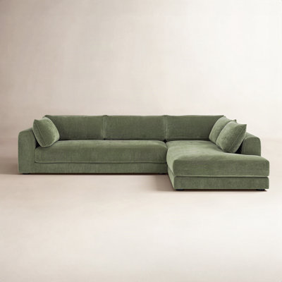 Marcel Velvet Sofa and Chaise