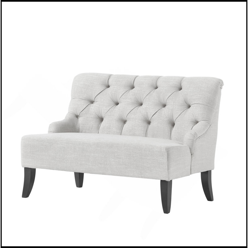 Nicole Kd Settee, Light Gray