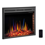 Amit Delisle Recessed Electric Fireplace Insert
