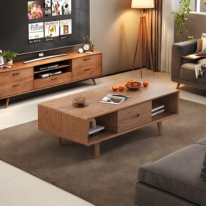 Table basse en bois massif