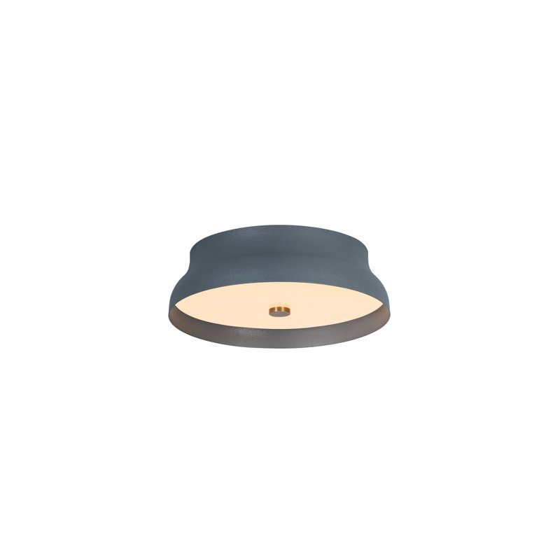 Shore Flush Mount, Blue, 7" H x 11.5" W x 8.75" D