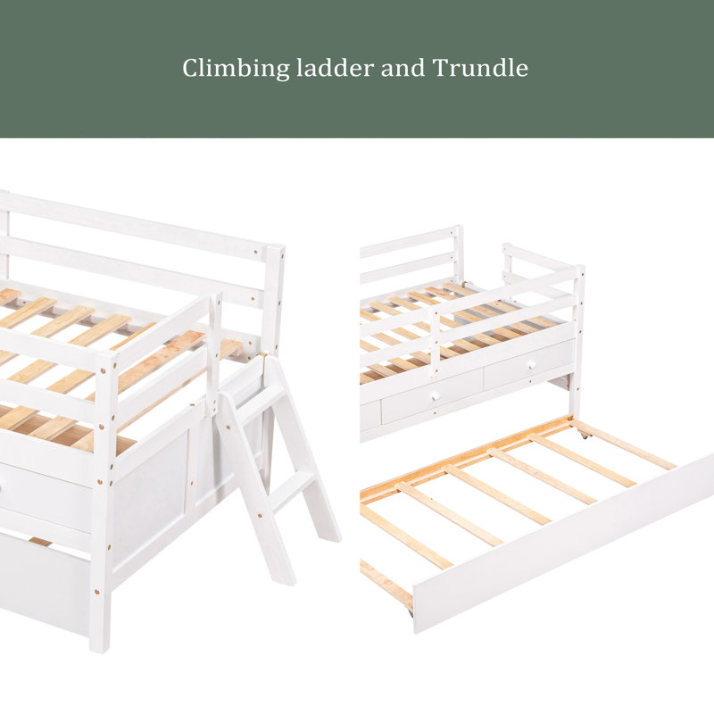 Lit de jour avec couchette Noce, Blanc
