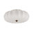 3 - Light Silk Shade Shell Semi Flush Mount With Wood Grain Accent