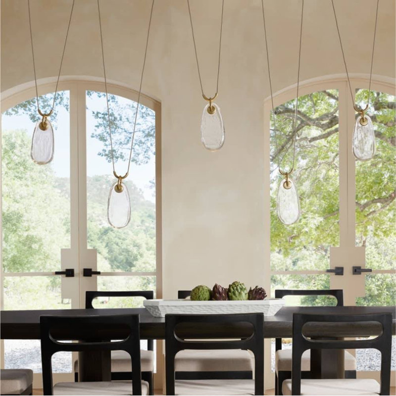 Melt 5 - Light LED Chandelier, English Bronze Iron