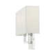 Willow 2 Light Steel Dimmable Corner Wall Light