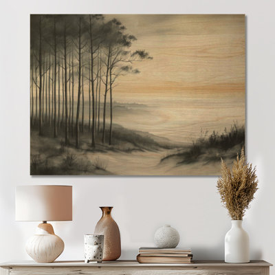 Khadijah I - Tableau mural en bois des dunes de sable