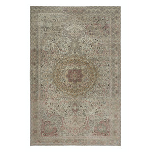 Hand Knotted Wool Floral Rug