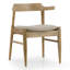 Ensemble de 2 chaises en bois délavé rétro avec dossier incurvé Atlas-2099248026