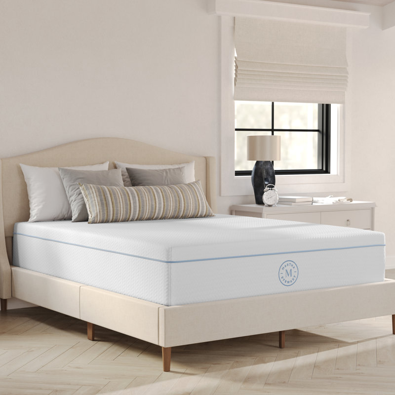 Martha Stewart SleepComplete Medium Support Dual-Action Green Tea Cooling Memory Foam Mattress, Queen
