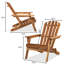 Selph Solid Wood Adirondack Chair