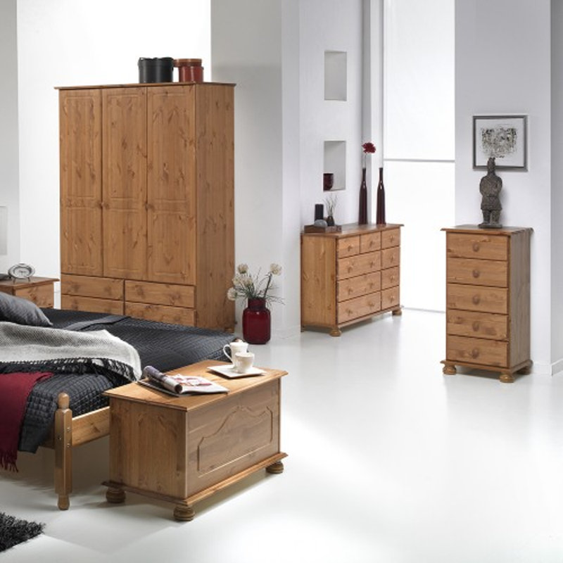 Chritine 3 Door Wardrobe, Brown