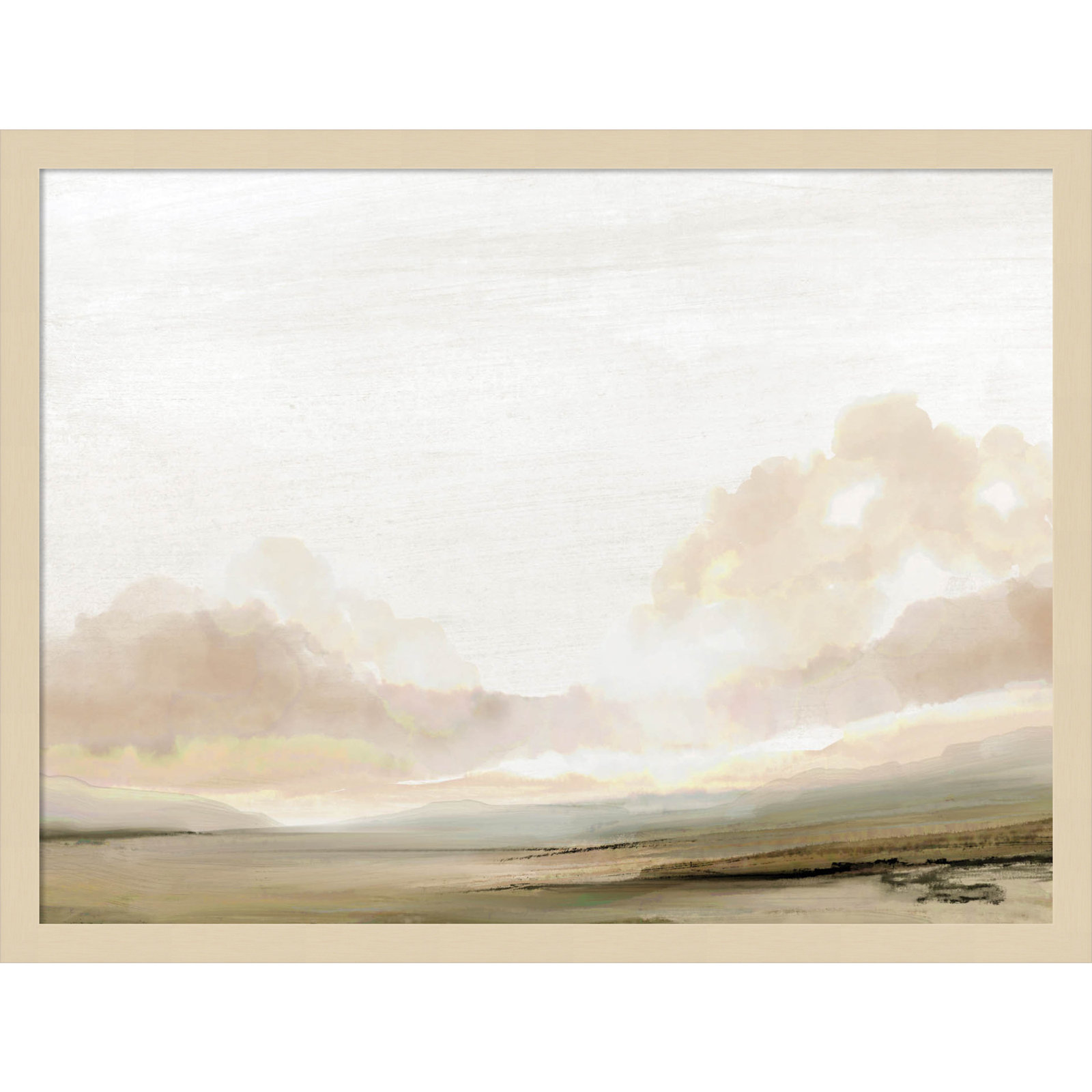 Southern Landscape Print by Dan Hobday, Brown, 19" H x 25" W x 1" D