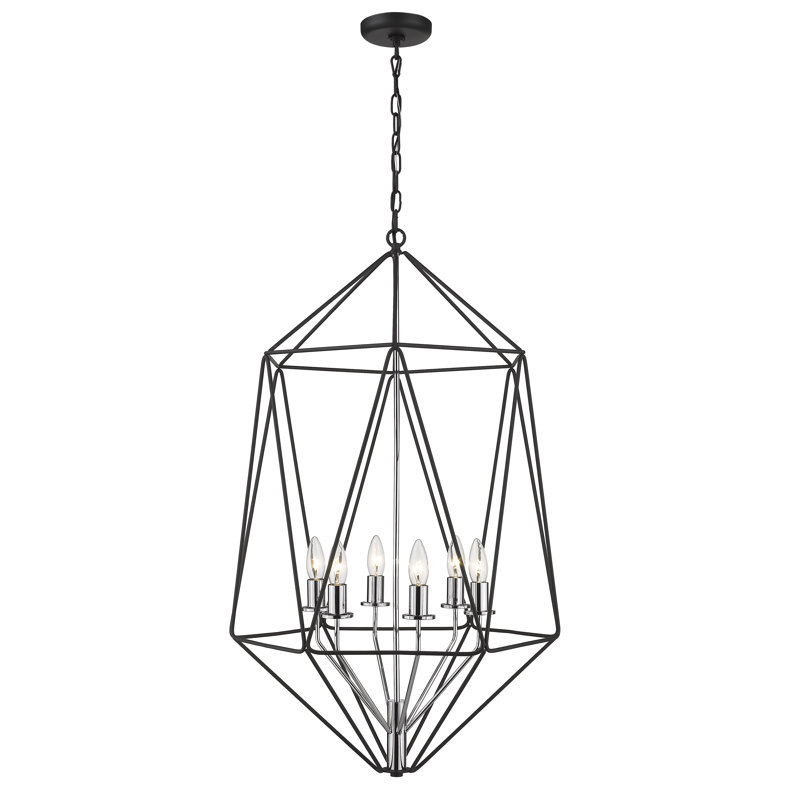 Luminaire suspendu géométrique 6 lumières Kifer