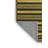 Machine Washable Horizontal Stripes Brown Area Rug-248484603