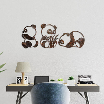 Hand-Painted Decorative Metal Wall Accessory Set (3 Pieces) | Antiquation Finish, Sizes: 10.2 x 7.1 x 1.5 inches, 10.6 x 7.9 x 1.5 inches, 7.1 x 11.0 x 1.5 inches | Durable Metal Body, Unique Color Variations, Perfect for Home Decor