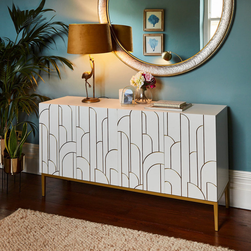 Heathfield Sideboard, 77 cm H x 150 cm W x 40 cm D, Snow White
