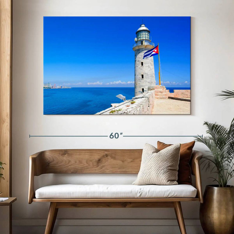 Lilie El Morro Lighthouse, 34" H x 51" W