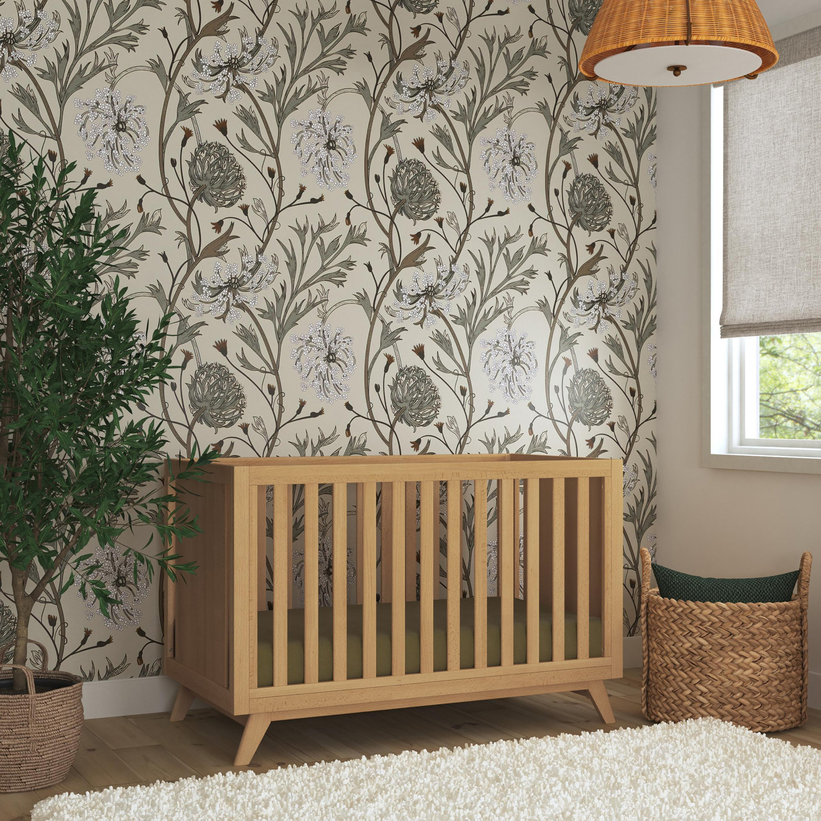 Otto 3-In-1 Convertible Crib, Honey