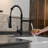Single-Handle Pull-Down Sprayer 2 Spray High Arc Kitchen Faucet-107527054