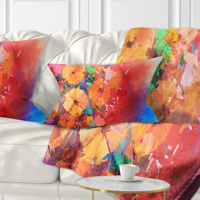 Bouquet de fleurs de gerbera - coussin à imprimé floral
