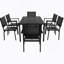 Ensemble de table et chaises d'extérieur en acier, convient au patio, au balcon, à la cour arrière