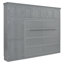 Grand lit escamotable mural avec armoires-114206103