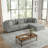 Seemab 4-Piece L-Shaped Upholstered Modular Corner Sectional with Removable Ottoman-573538403