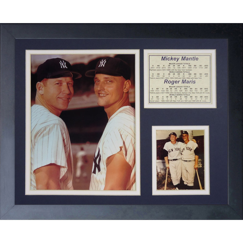 Souvenirs encadrée mickey manteau & roger maris