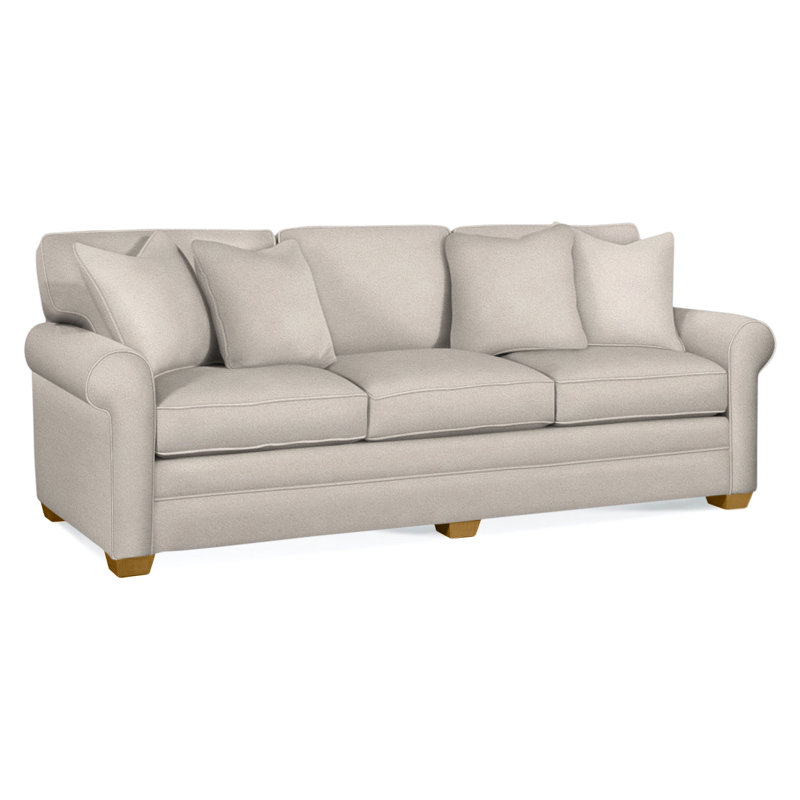 Bedford Upholstered 98'' Sofa, Honey, Elite Dove Linen