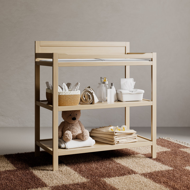 Table à langer avec matelas Alpine, Bois flotté