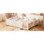 Lits pour grand lit avec rangement Safe, panneau de fibres à densité moyenne, style Montessori pour chambre d'enfant