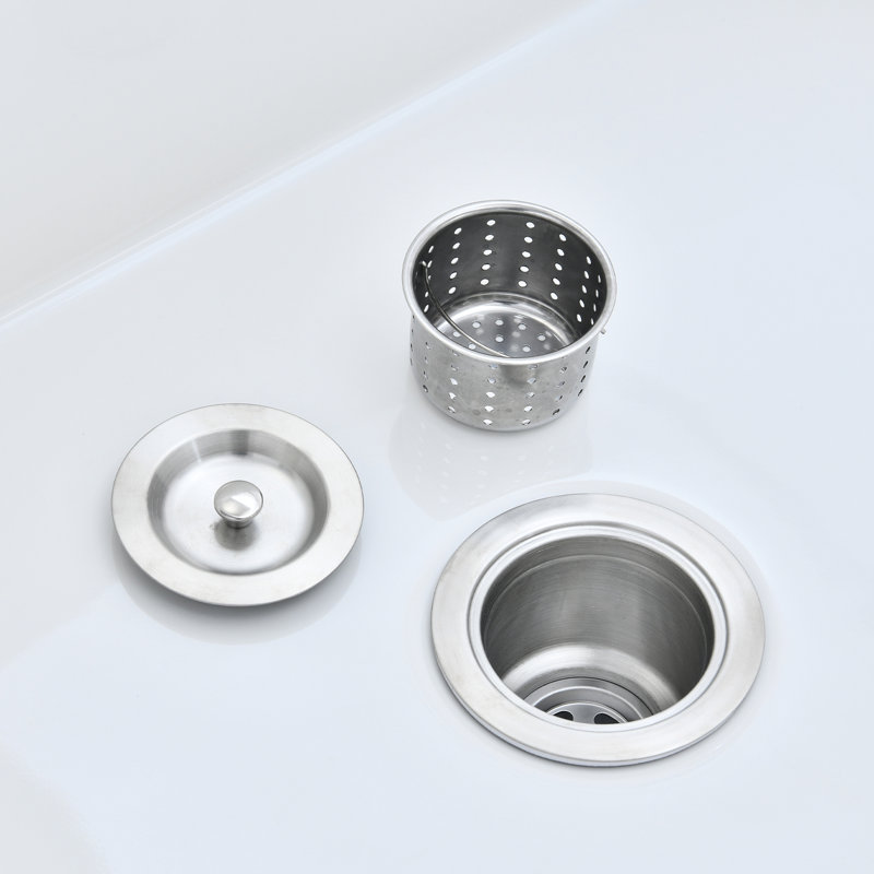 Évier de cuisine de 36 po x 20 po - Grille et crépine réversible, grand, réversible, grande cuve, intérieur profond de 10 po L 36 po x l 20 po avec insonorisation, chaleur, tache et égratignure